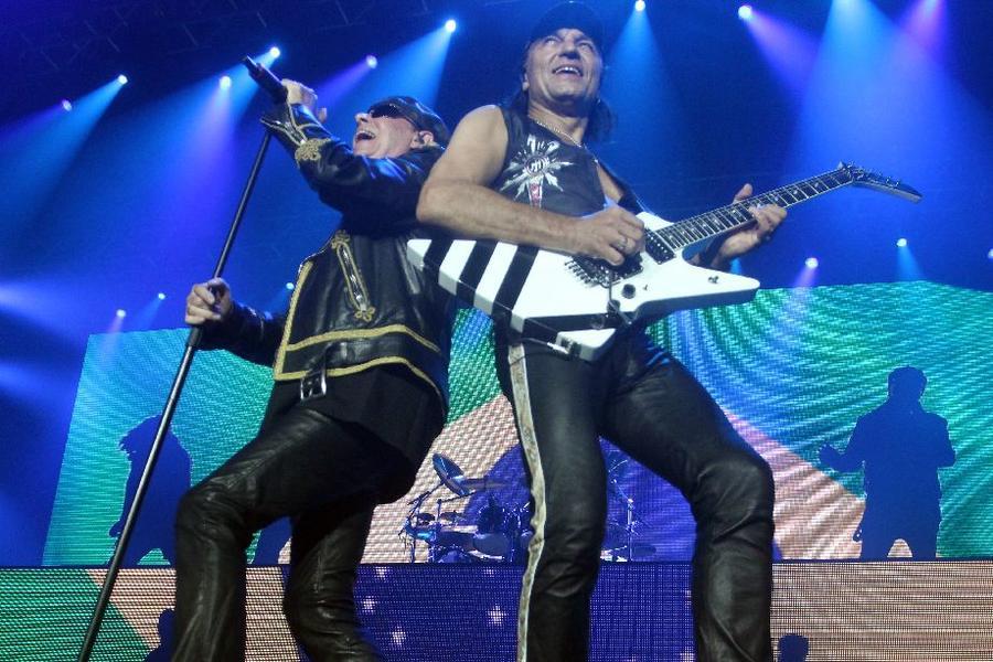 Os Scorpions, pioneiros no hard rock alemo, vieram a Fortaleza celebrar seus 50 anos de histria. O show aconteceu no Centro de Formao Olmpica, no Castelo, nesta quinta-feira, 8 de setembro (Foto: Mateus Dantas/O POVO)